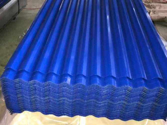 CORRUGATED STEEL PLATE (BLUE)