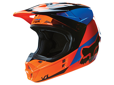 FOX-V1-橙蓝头盔